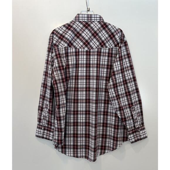 NWT Ely Cattleman Long Sleeve Plaid Western Snap Shirt Mens Size XXL (666) - Picture 2 of 5